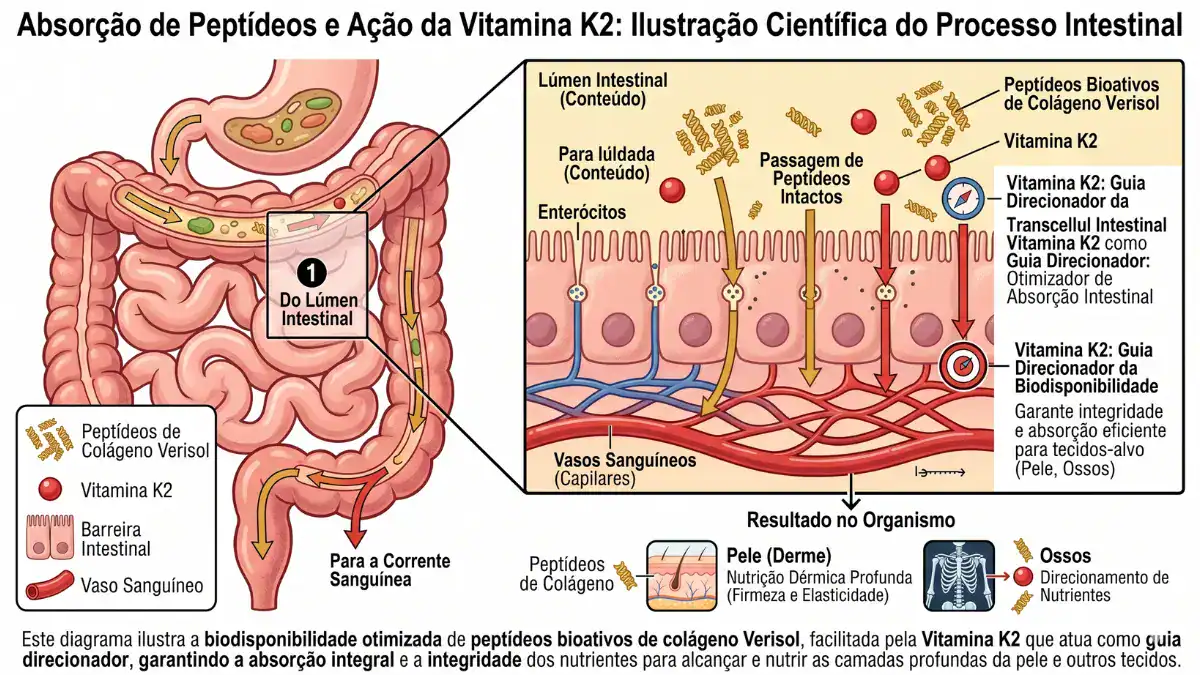 como tomar collagen vitta para ter absorção peptideos bioativos colageno intestino vitamina k2 celular