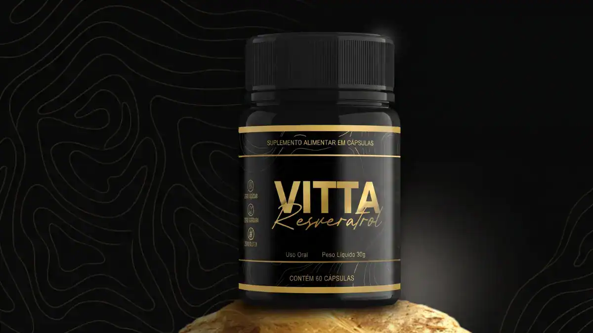 Frascos de Vitta Resveratrol original da Nattura Bio mostrando que vitta resveratrol funciona para pele madura.