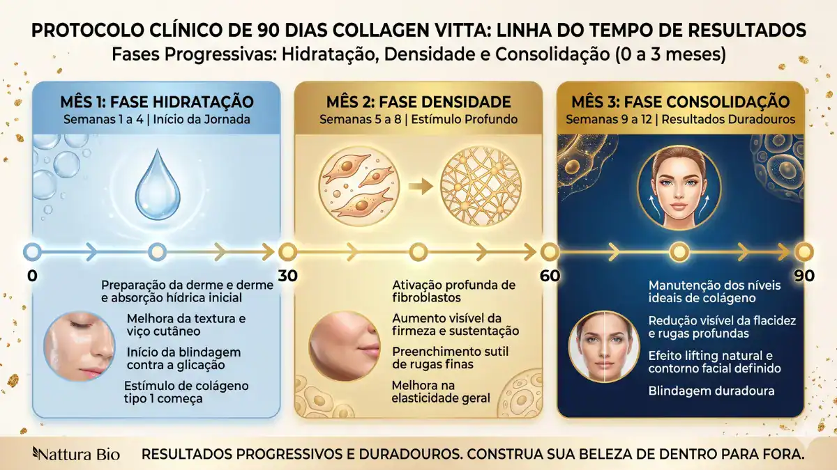 protocolo 90 dias tratamento de pele colageno resultados progressivos